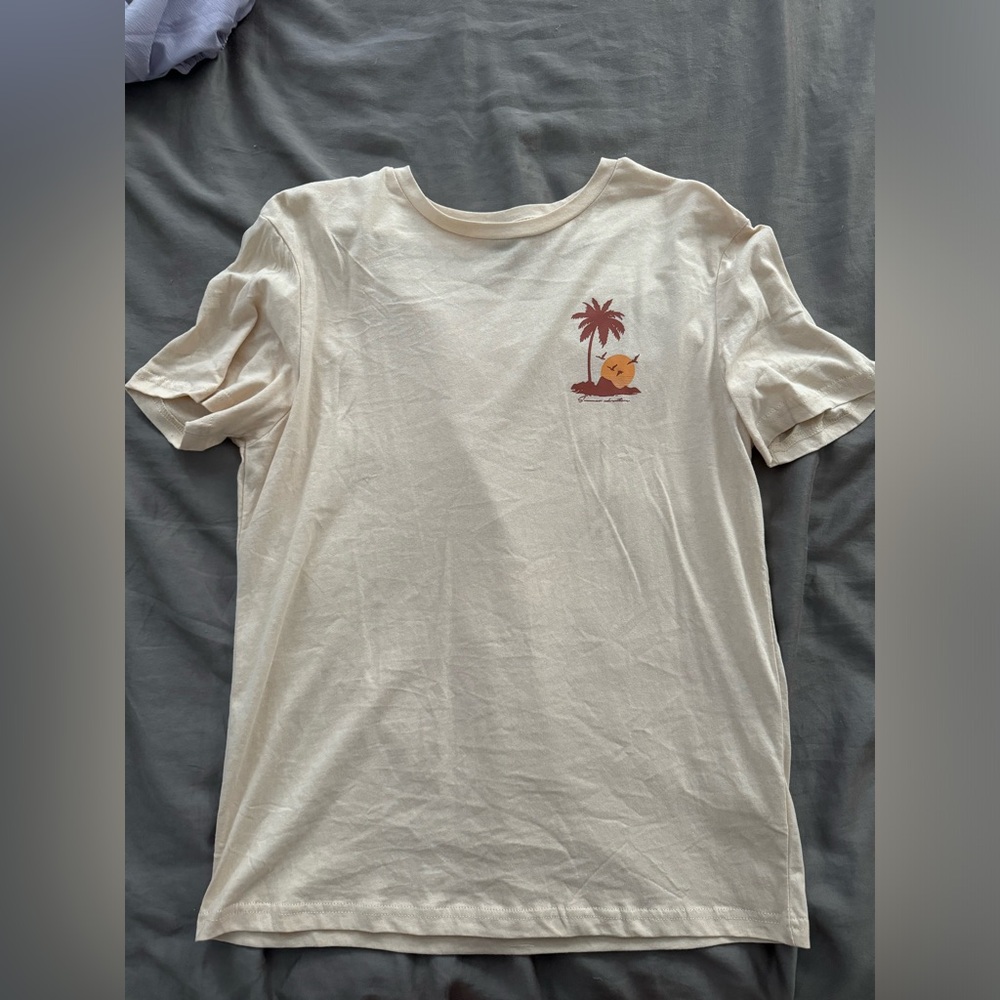 Cream tshirt size small